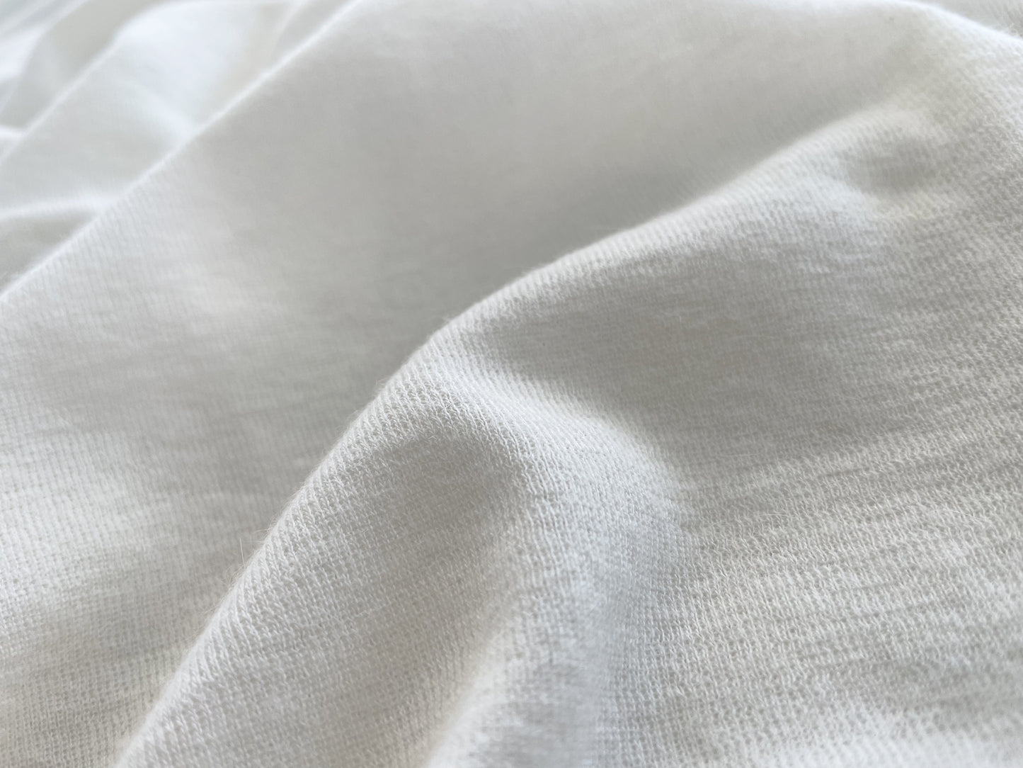 Angora and Wool blend fabric close up (white)