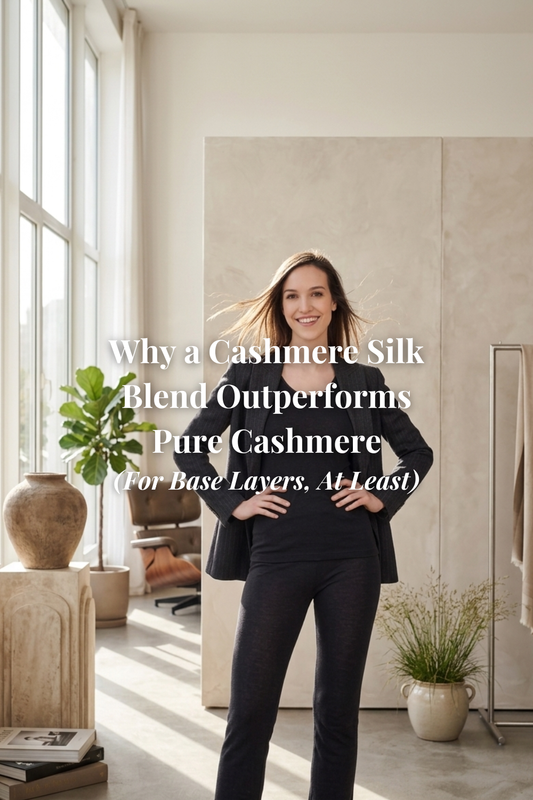 Why a Cashmere Silk Blend Outperforms Pure Cashmere (For Base Layers, At Least)