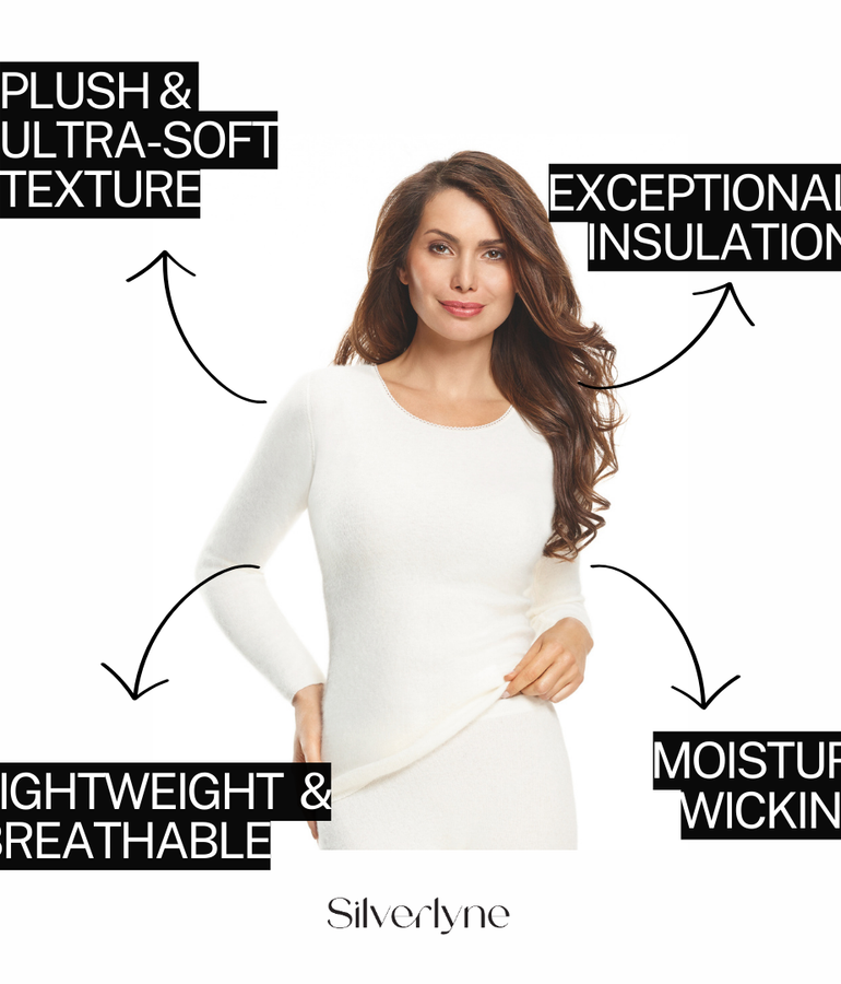 Pure Angora | Long sleeve base layer shirt (Women's)
