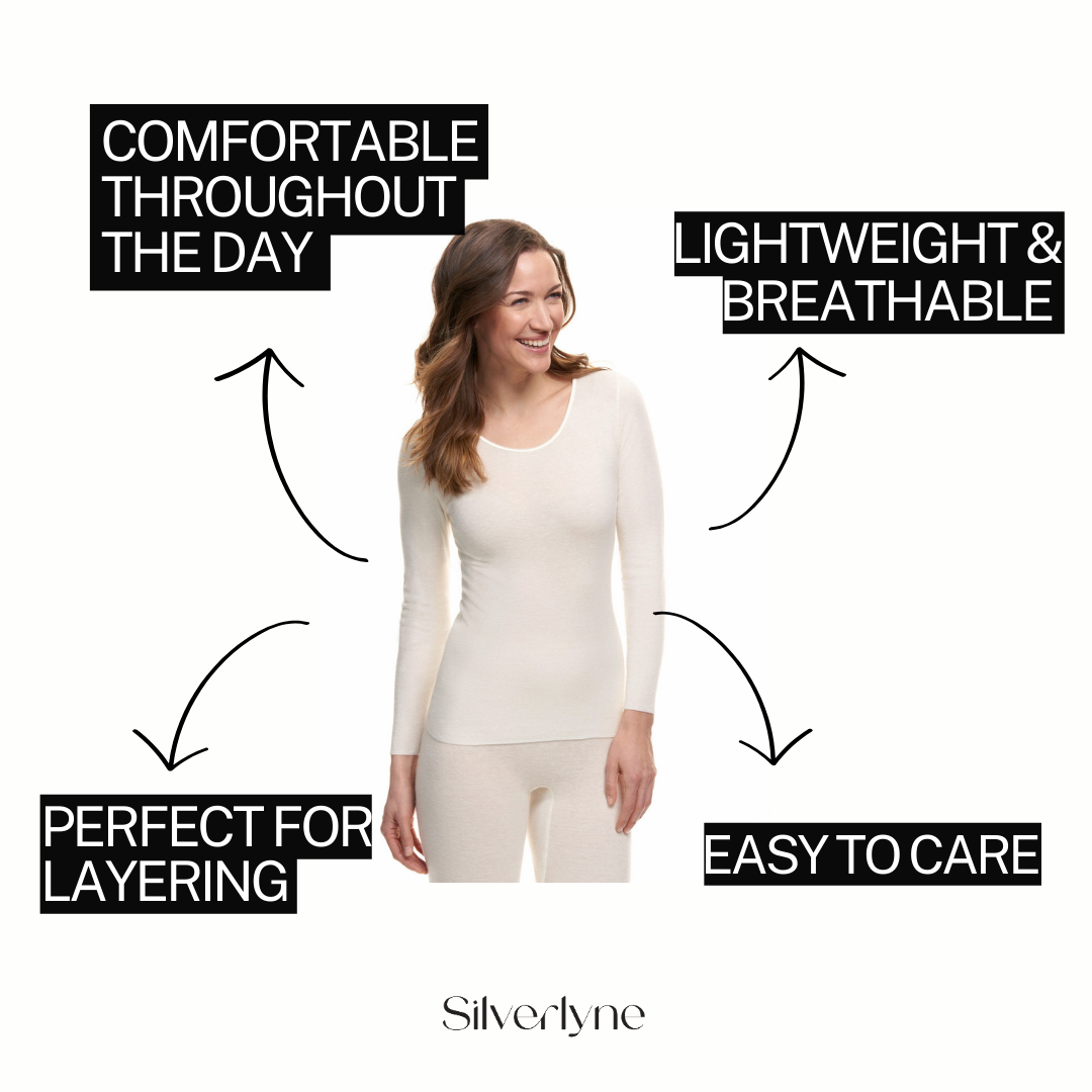 Angora and Wool | Long sleeve base layer shirt (Women's)