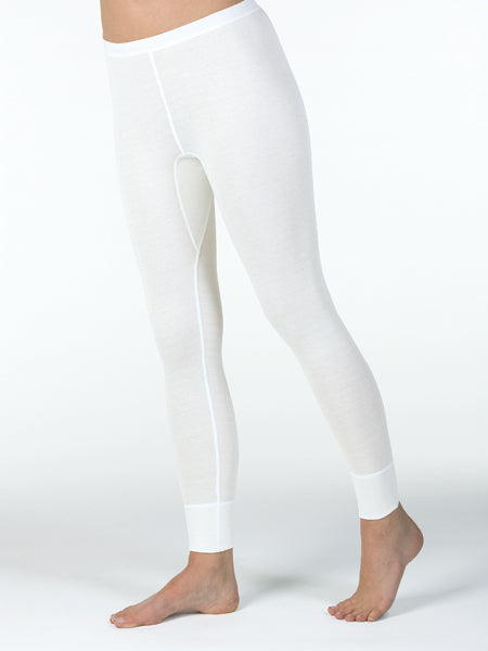 Cashmere and Silk base layer pants (white)