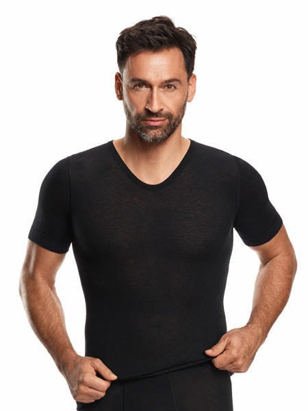 Cashmere and Silk | Short sleeve base layer shirt (Men's)