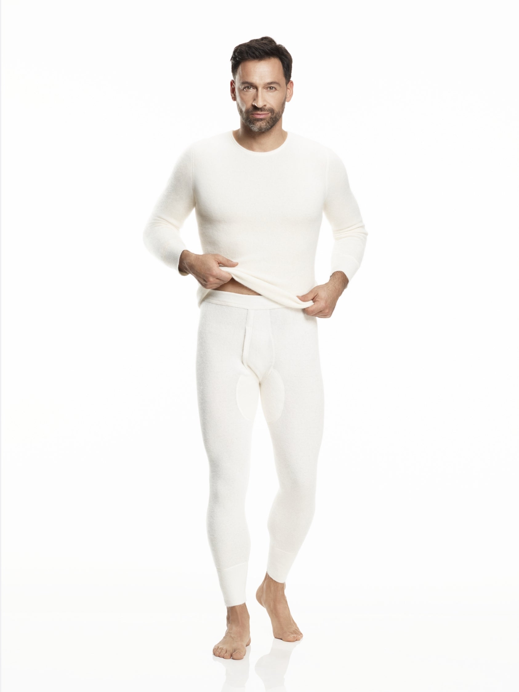 Pure Angora long sleeve shirt (Men's)