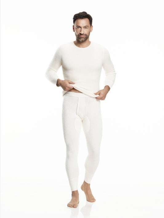 Pure Angora long sleeve shirt (Men's)