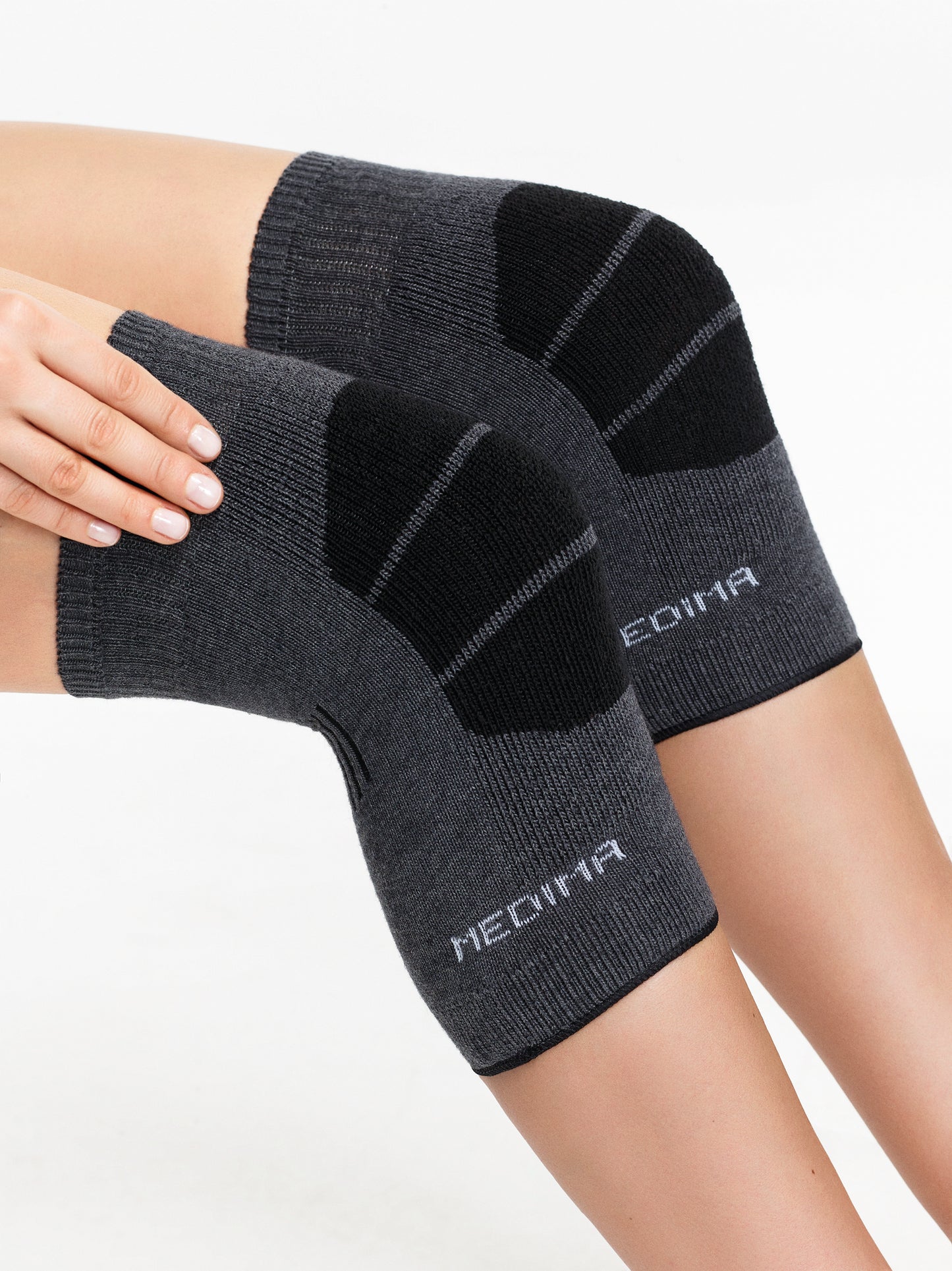 Angora and wool knee warmers 