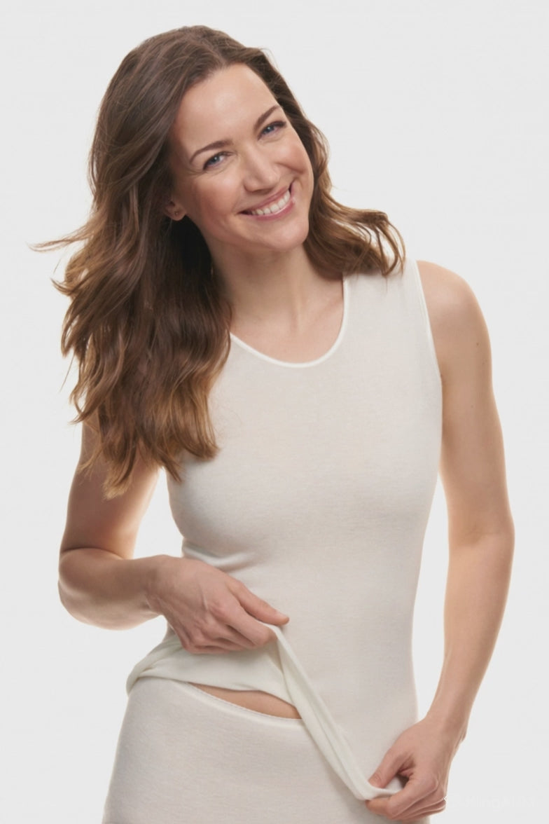 Angora and Wool | Sleeveless base layer shirt (Women's)