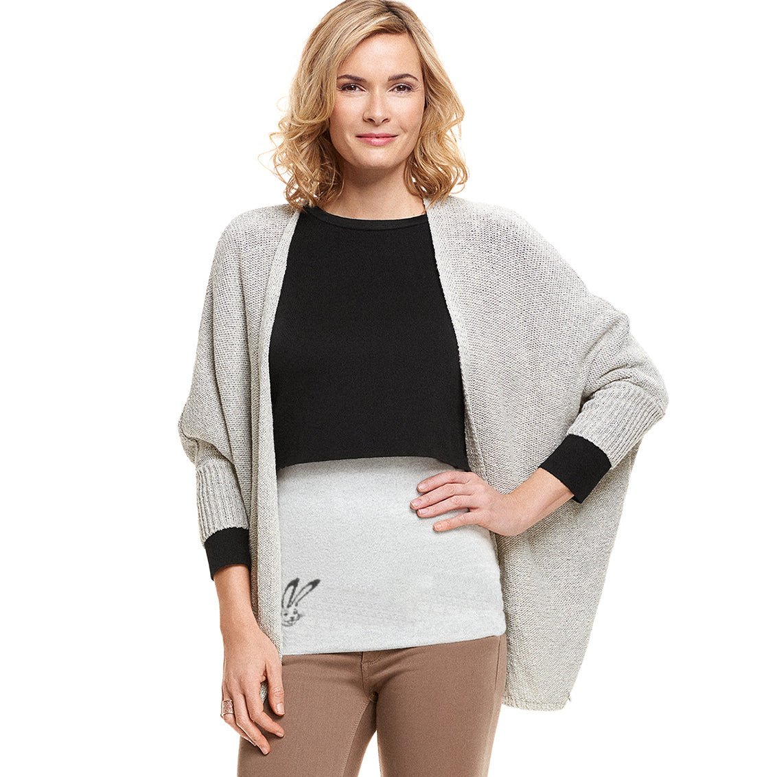Angora and wool back warmer 